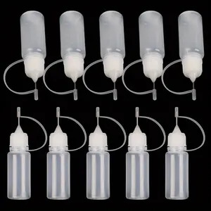 10 Piece Precision DIY Glue Gun Set with Needle Tip, Leak-Proof Squeeze Bottles, Ideal for Art, Crafts, Paper Ornaments, Hobbies