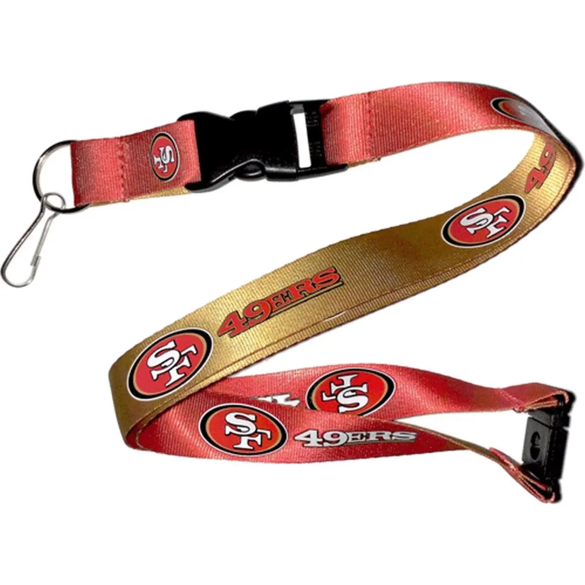 AMO  NFL San Francisco 49ers Alternate Reversible Lanyard, Sports Collectible, Team Logo