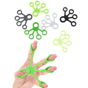 Silicone five-finger pull device, finger flexible trainer, grip device, wrist flexion and extension vein rehabilitation training
