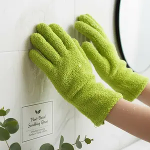 6 Count Microfiber Plant Dusting Gloves, Soft Blue Cleaning Gloves, Indoor Plants, Blinds, Furniture, Home Surfaces Care, Gloves For Cleaning