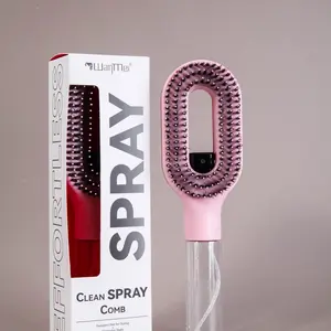 Spray Comb, Styling Comb, Hair Care Comb, Innovative Spray Styling Comb for Dry and Wet Hair, Non-Tangling Nylon Bristles, Easy to Use, Abs Plastic Handle, Anti-Static, Salon Tool