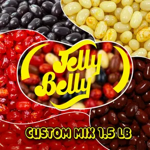 RICH & RICHERS JELLY BELLY CUSTOM MIX - 1.5 lb Bulk Bag | Make Your Own 3-Flavor Gourmet Blend | Official Jelly Belly Beans | Pick 3 Flavors | OU Kosher & Gluten-Free Candy Snack