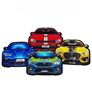 50 Pack 3.5g Self-Sealing Car-Shaped Mylar Bags, 4 Fun Vehicle Designs, 5.12 x 3.62 In Resealable Pouches for Candy, Snacks, Jewelry,Crafts