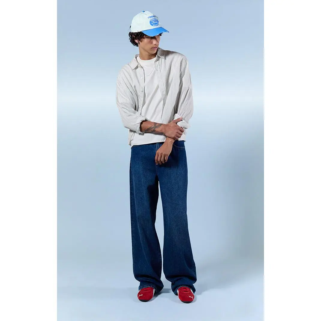 Pacsun Men's Blake Extreme Baggy Jeans Medium Blue