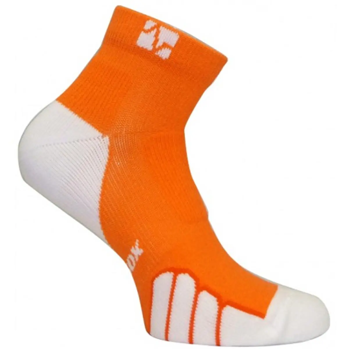Vitalsox VT 1010T Compression Socks - Orange, Medium, Compression Stockings with Beveled Edge, Breathable Drystat Fabric, Unique Toe-to-Heel Padding for Tennis On-Court Use, Adults