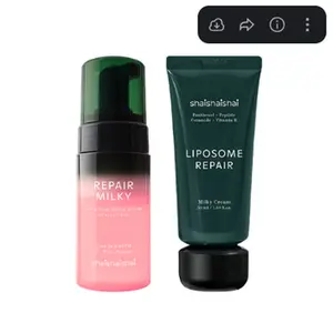 [shaishaishai] Glow & Repair Duo / Urea Bubble Serum + Liposome Milky Cream