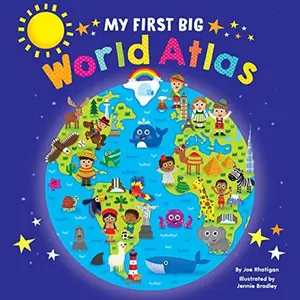 USED-My First Big World Atlas - Lap Size Board Book - Educational Children's Book - Preschool Learning - Hardcover by Little Hippo Books (Unknown)