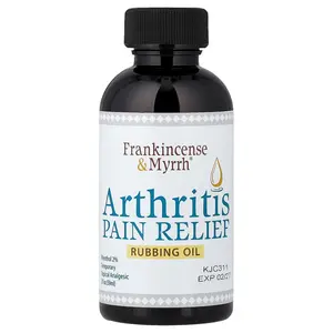 Frankincense & Myrrh Arthritis Pain Relief Rubbing Oil, 2 fl oz (59 ml)