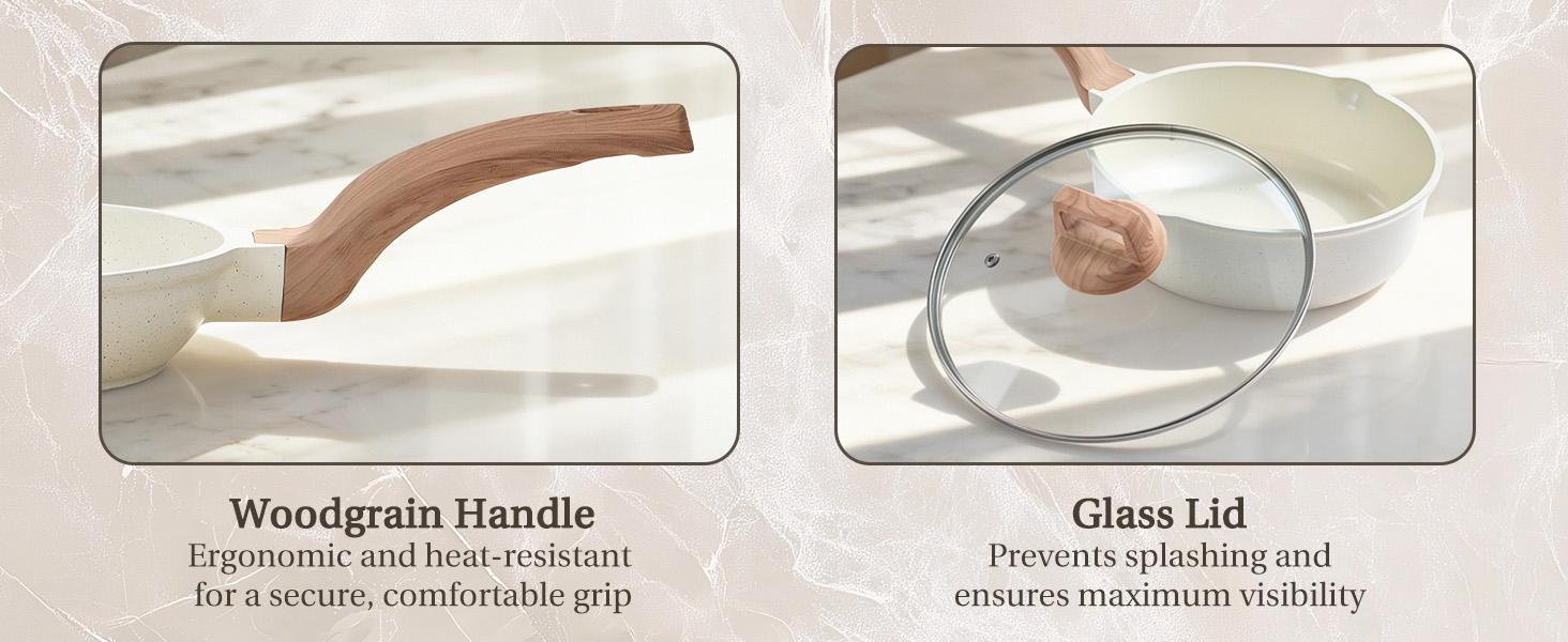 25-Piece Non-Stick Ceramic Granite Cookware Set with Stay-Cool Handles, Induction Compatible Pots and Pans Set for Healthy Cooking 25-Piece Non-Stick Ceramic Granite Cookware Set with Stay-Cool Handles, Induction Compatible Pots and Pans Set for Healthy Cooking