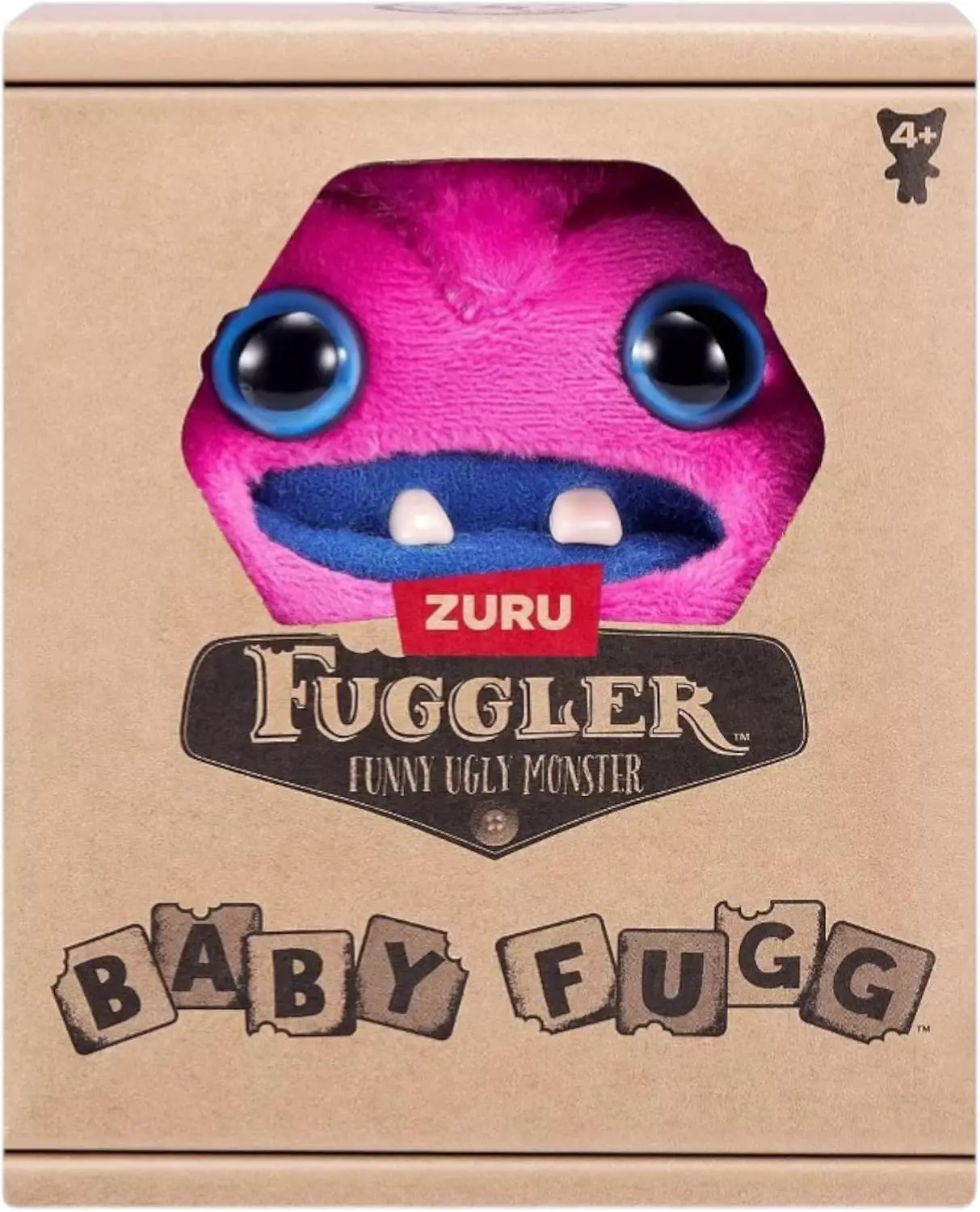 Zuru Baby Fuggs Plush Toys, 3.5 Inch Mini Monster Collectibles, Fuggler Funny Ugly Monster Stuffed Animal (Greedy Grinner)