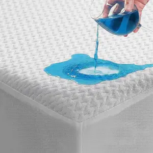 【Summer wins】Waterproof Mattress Protector, 3D Air Fabric Cooling King Bed Mattress Protector, Breathable Fitted Mattress Cover with Deep Pocket, Fits 8 to 21 Inch Mattress
