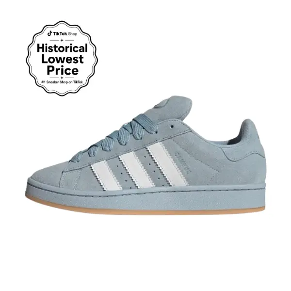 Adidas Campus 00s Men's Wonder Blue Suede Sneakers - Casual Athletic Shoe with Cushioned Support and Gum Rubber Outsole, Walking Shoes, Sports Shoes