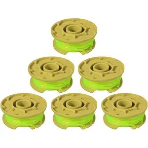 0.080" 11ft Replacement Trimmer Spool Compatible Ryobi One Plus AC80RL3 for Ryobi 18v, 24v, and 40v Cordless Trimmers (6 Pack)