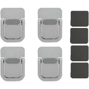 4 count Keyboard Stand Riser, Self-Adhesive Portable Laptop , Foldable Zinc Alloy  Keyboard Lift for  Keyboards & Laptops with Non-Slip Base