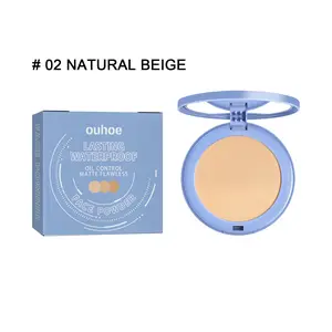 OUHOE Matte Face Powder – Oil Control, Waterproof, Lightweight, Talc-Free, Long-Lasting, With Puff touch-ups
