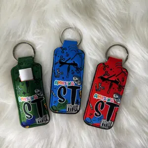 Sublimated Keychain Lipgloss/ Lipbalm holder for Surgical Technician