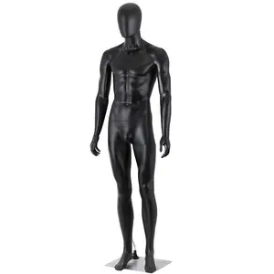 Segawe 73" Male/Female Mannequin Full Body Maniquine Model Stand Adjustable Metal Base Black/White Modern