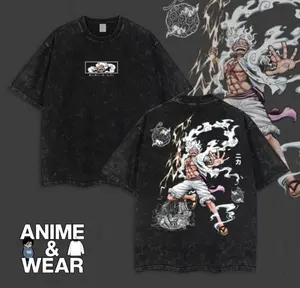 Pirate King Anime Graphic Tee, Vintage Oversized Shirt, OP Streetwear, Anime Double Printed Heavyweight