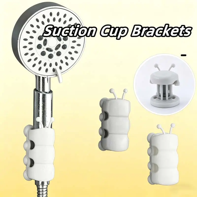 Reusable Silicone Suction Cup Shower Head Holder Bathroom Wall Bracket