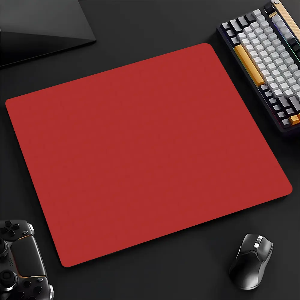 Red Large Gaming Glass Mouse Pad, High Quality Reinforced Glass, Aesthetic Waterproof Washable Smooth Hard Desk Mat, Smooth for Gaming, Made for Gaming, Ideal Gift for Family, Desktop Accessory, Desk Accessories, Universal Mouse Pad, Gaming Mousepad