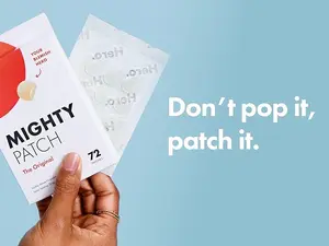 Hero Cosmetics Mighty Patch Original Patch - Hydrocolloid Acne Bumps Patch for Covering Pimples and Blemishes, Spots on Face and Skin (72 Count)