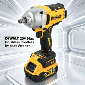 DEWALT DCF900 20V  1/2-inch Brushless Impact Wrench, 3-speed high torque design perfect for truck tire service, automotive repair, building construction and daily garage maintenance professional grade