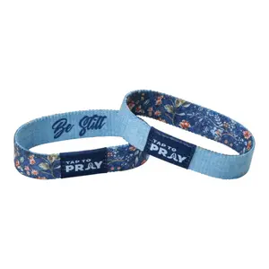 Tap To Pray® Wristband – Wildflower - Be Still