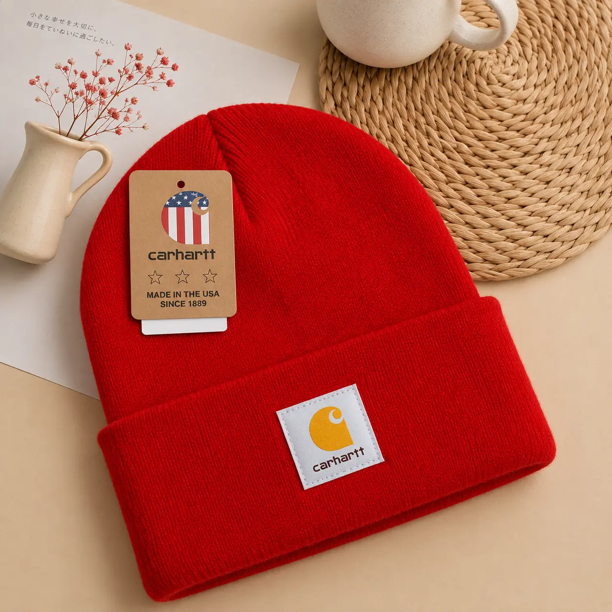 Carhartt Cozy Winter Beanie | Soft Knit Cuffed Hat, Classic Unisex Watch Cap, Casual Streetwear, Ski Snowboard Outdoor Accessories