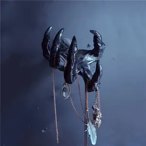 Devil Hand Claw Resin Wall Hanging Decoration, Witch Arm Halloween Ornament, Devil Eye Resin Sculpture, Creepy Gothic Home Decor, Gothic Decorations, Festive Ornament