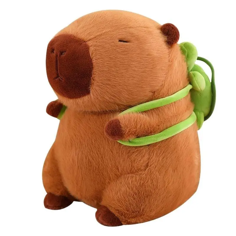 Summer Capybara Plush Toy Cute Simulation Stuffed Animal Kids Gift Toys for Sofa Bed Decoration Summervibes Car Water Outdoor All Ages