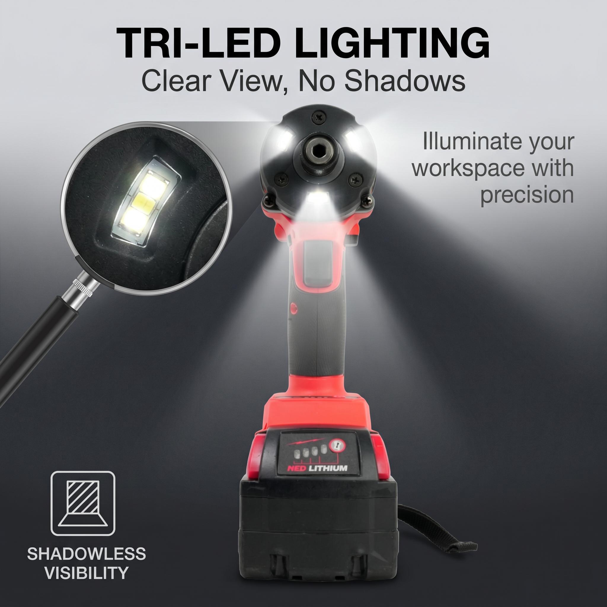 Milwaukee M18 FID3 Compact Spiral Specialty Mechanic Tool - 221 ft-lbs (300 Nm) Torque, 11.4cm Ultra-Short, 1.75kg Light, 4-Speed Control, Battery & Charger Included - For Electricians, Electrical & Framing Work