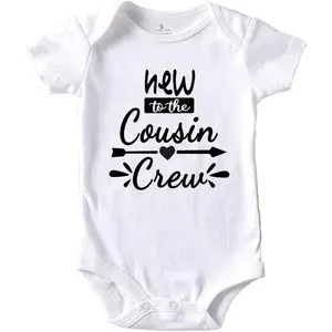 Cousin Crew Fun Themed Bodysuits for Baby Boys & Unisex Baby Girls, Button-Closure Envelope Neck Fitted Diaper-Friendly Tops, 0-24 Months