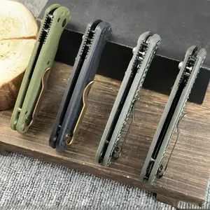 4300BK – D2 BattleWash blade with G10 handle, button lock tool for camping, outdoor use and hiking, survival tools; the best gift-high-end quality and neck knife gift set