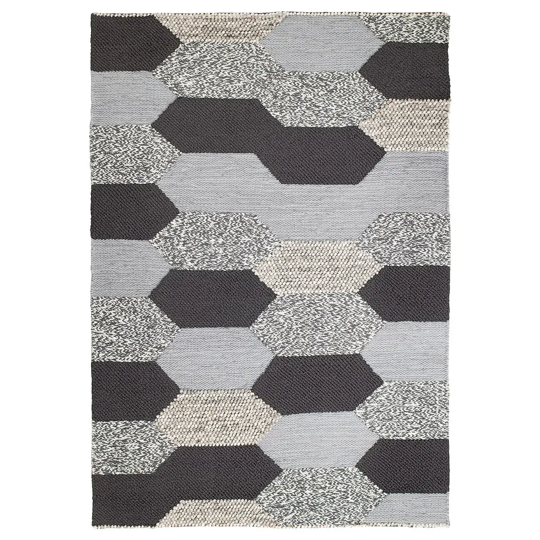 Geometric Handwoven Wool Rug - Custom Area Rug | Fabric & Fiber Finds