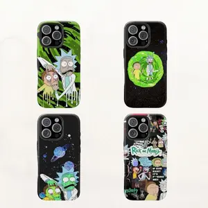 Backwoods RICK AND MORTY Tough Phone Case, Trendy Cartoon Phone Cover For Iphone 17/16/15/14/13/12/11 Plus Pro Max Mini Fan Gift, Cartoon