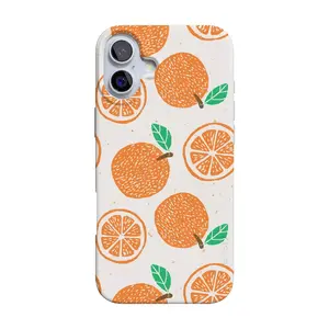 Casely iPhone 16 Case | Main Squeeze | Orange Stamped | Compatible with MagSafe | Classic Ultra Thin Design