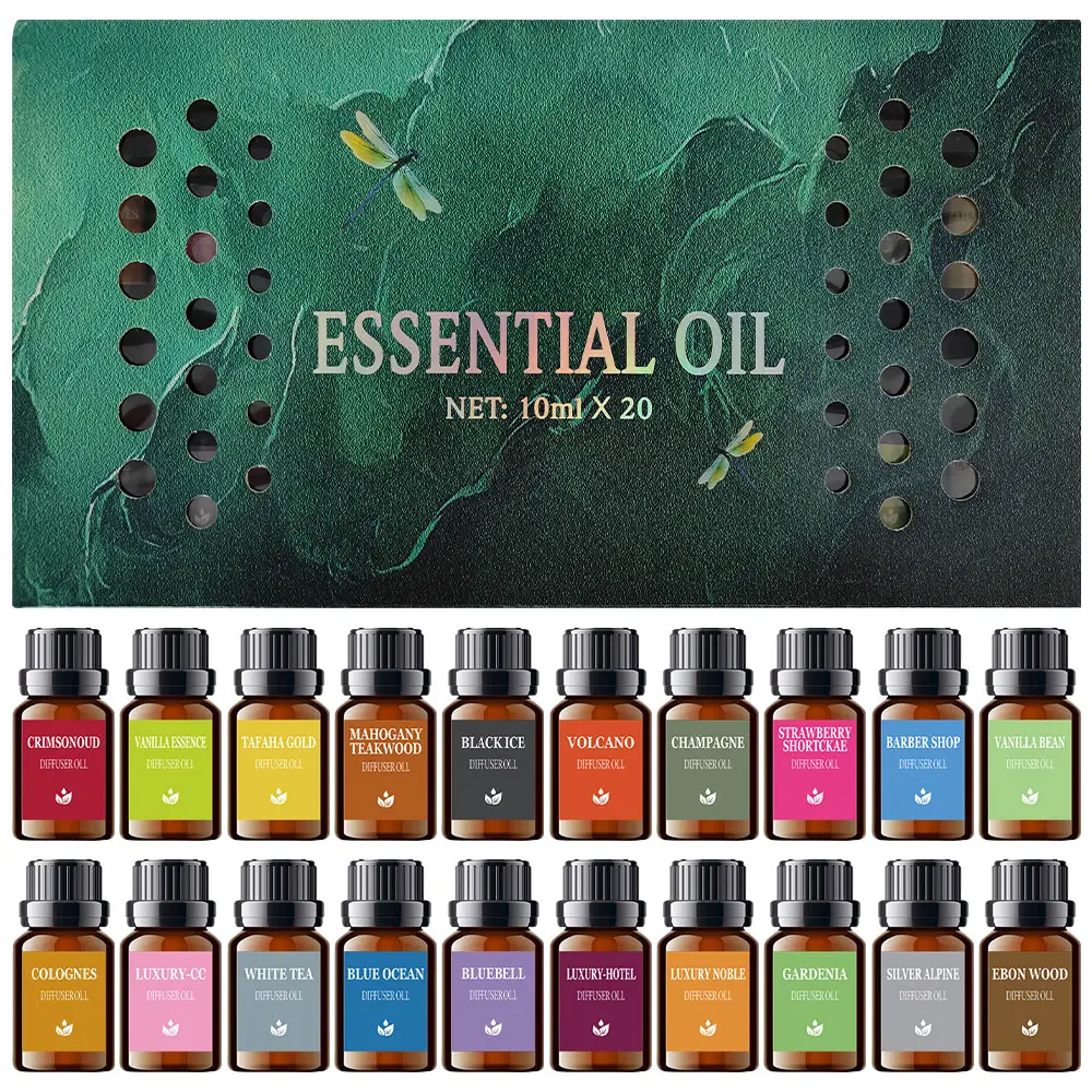 6/10/20 Essential Oil Set! Natural plant extract fragrance soothes thoughts, relieves stress and helps sleep, natural fragrance reduces stress, helps relax, relieves stress, and can be paired with DIY fragrance gifts such as diffusers.