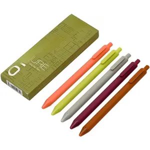 Retractable Gel Ink Pens Assorted Color ink 0.5mm Extra Fine Point 5-Pack