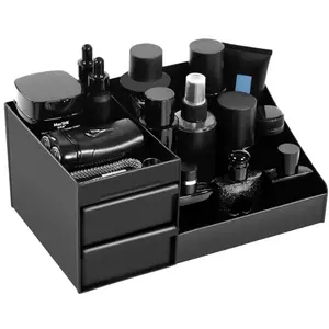 Men's Cologne Organizer Rack for Bathroom, Multifunctional Perfume Holder and Tray, Stylish Countertop Storage Solution for Grooming Essentials, Beauty Organizer