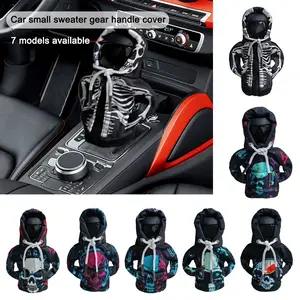 Jdm Car Interior Gear Shift Skull Head Dust Cover, Anti-Dust Protection, Small Sweatshirt, Stylish and Durable, Automatic Shift Knob, Perfect for Car Accessories
