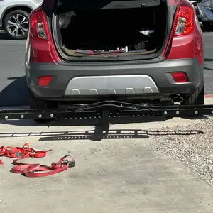 600LBS Steel Motorcycle Scooter Dirtbike Carrier Hauler Hitch Mount Rack Ramp Anti Tilt