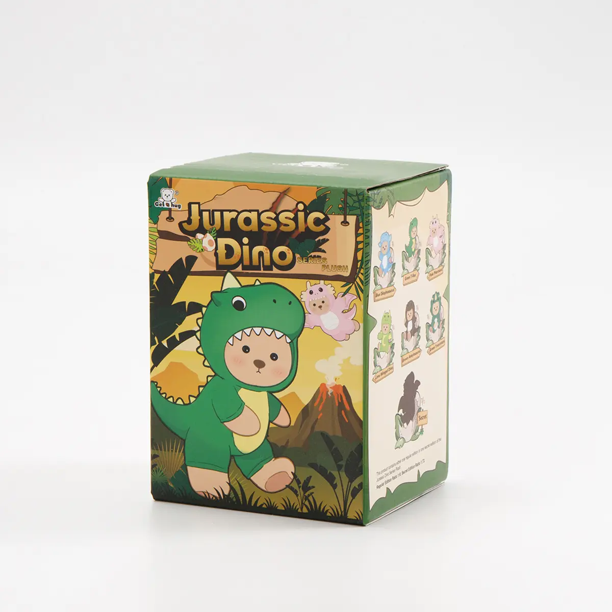 Getahug Jurassic Dino Series Soft Plush Mini Bear Blind Bag - 5.9in Unisex Cute Collectibles Keychain Bag Charm, Ideal Unisex Gift (Toys & Hobbies, Dolls & Stuffed Toys)