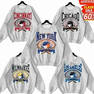 [SALE OFF 56%] Vintage Baseball Team Sweatshirt Sports Graphic Baseball Player Crewneck - Sport Grey Color, Game Day Baseball Shirt Ballpark Fan Top Unisex Athletic Shirt, Custom Team N53