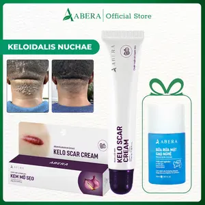 Abera Kelo Scar Cream for Acne Keloidalis Nuchae (AKN) – Scar Flattening Cream for Back of Neck Bumps, Raised Keloid Scars & Thick Neck Skin (0.7 Oz)