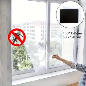 Easy-Install Self-Adhesive Mosquito Net Kit, Includes Durable Window Screen & Window Mounted Replacement Corner Fittings, Protect Your Home from Insects