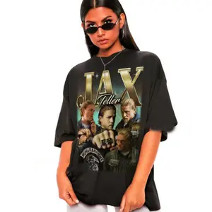 Unisex Jax Teller Graphic Tee - Sons Of Anarchy Fans Shirt - Cool Biker Style Top