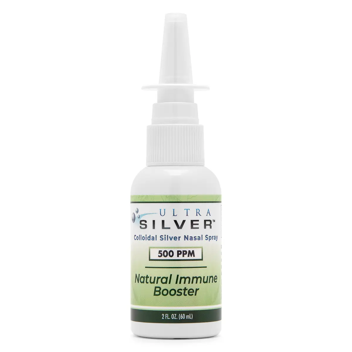 True Colloidal Silver Vertical Spray, 500 PPM, 2 oz, Ultra Silver Formula, Natural Immune Support Wellness Supplement