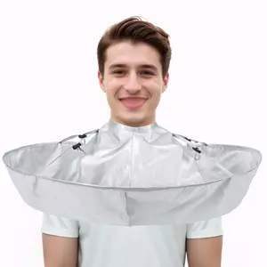 Hair Cutting Cloak Cape, Professional Adjustable Haircut Cape Foldable Umbrella for Adults Kids Home Salon Barber Hairdressing Supplies