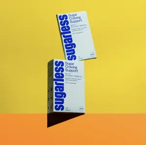 Sugarless Extra Strength Supplement - Enhanced Management of Food Cravings with Clinically Studied Ingredients - 60 Capsules - Gluten-Free, Dairy-Free, Sugar-Free - Supports Healthy Digestion & Wellness