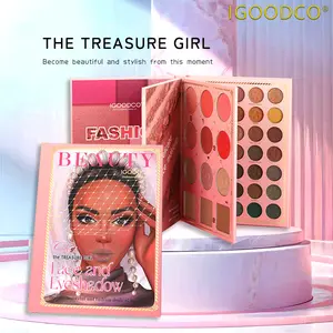 IGOODCO 82 color shiny matte sequins three-layer stagemakeup color eye shadow book Eyeshadow Cosmetic